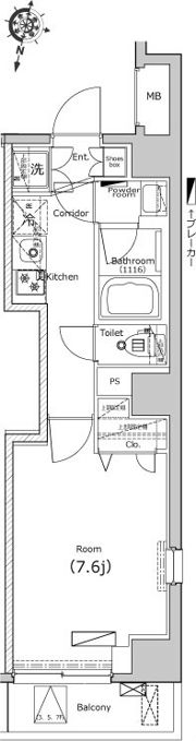 レスティア三軒茶屋の間取り画像