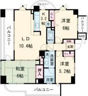 ローレルコート志賀本通の間取り画像