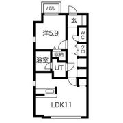 レジデンス東矢場の間取り画像