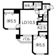 ラフィネ豊平の間取り画像