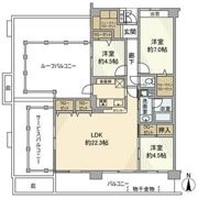 クイーンズパレス東戸塚の間取り画像