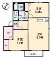 クレール山ノ代 B棟の間取り画像