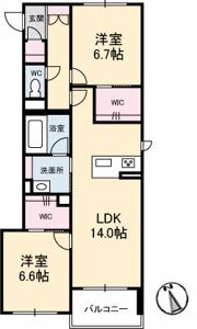 シャーメゾンサンフォレスト A棟の間取り画像