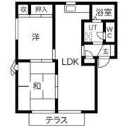 アーバンハイツ御幸山A棟の間取り画像