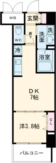 ブランシエスタ明石の間取り画像