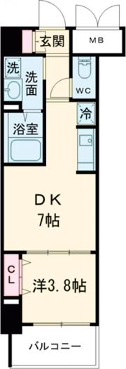 ブランシエスタ明石の間取り画像
