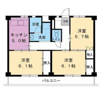 ビレッジハウス下管池5号棟の間取り画像