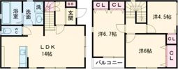 マハロ継の間取り画像