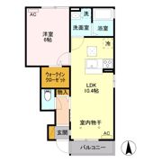エバーグリーン Bの間取り画像