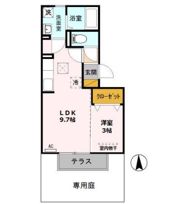 ルシール宝木の間取り画像