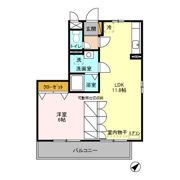 ロジュマン マエバラCの間取り画像