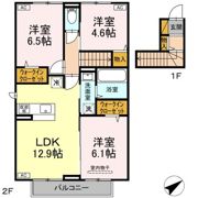 バニュルス Ⅵの間取り画像