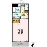 クリスタル甲府国母の間取り画像