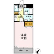 クリスタル甲府国母の間取り画像