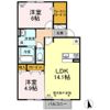 グレースタウン江南 Hの間取り画像