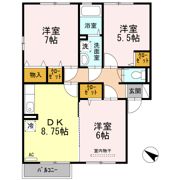 サニープレイス福山 M棟の間取り画像