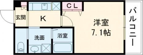 UNI FLAT 奈良法蓮町の間取り画像