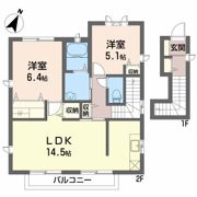 メゾンフォレスタ?Dの間取り画像