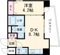 クローバー・グランツ三国ヶ丘の間取り画像