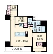 アーバネックス天満橋Frontの間取り画像