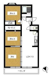 堀川アパート大園B棟の間取り画像
