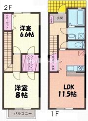 ノイシュロス1番館の間取り画像