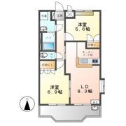 ハレクラニⅠの間取り画像