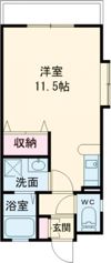 シェリール天神Aの間取り画像