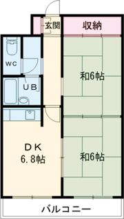 ライオンズマンション五稜郭の間取り画像