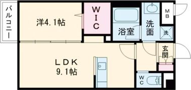 グレース長嶺南の間取り画像
