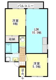セジュールホリB棟の間取り画像