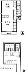 リバティ中島 Aの間取り画像