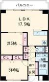 アルコ・ラ・カーサ佃町Ⅱの間取り画像