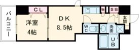 クローバー・グランツ三国ヶ丘の間取り画像