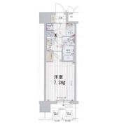 レジュールアッシュ福島CUEZの間取り画像