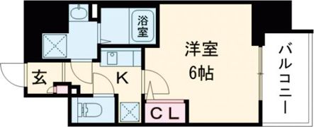 エスリード神戸三宮の間取り画像