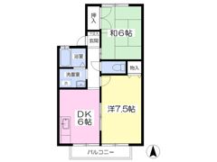 ラフォーレ影山Bの間取り画像