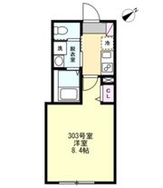 ベイルーム長津田フロントの間取り画像