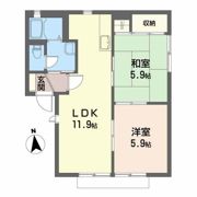 グランドール北町Eの間取り画像