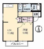 サザンコーポラス C棟の間取り画像