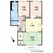 ルポ510 C棟の間取り画像