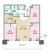 HARUMI FLAG SUN VILLAGE T棟の間取り画像