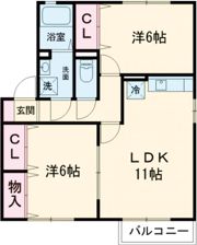シェルクレール 参番館の間取り画像