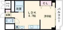 シャンボール東雲 4階の間取り画像