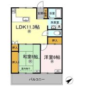 ハイツレーベンの間取り画像