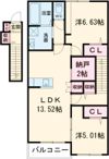 AFC RESIDENCE 海老島の間取り画像
