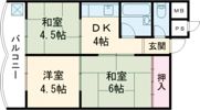 東加古川ハイツの間取り画像