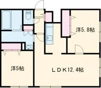 CALM千歳の間取り画像