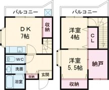 ロイヤルモアあやめ池の間取り画像