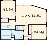 CALM千歳の間取り画像